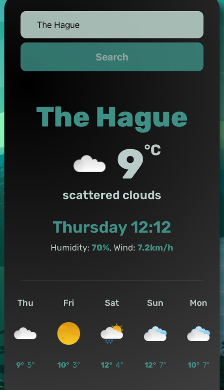 Weather App preview